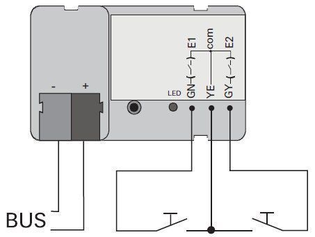 Gira 121000 Tasterschnittstelle 2fach