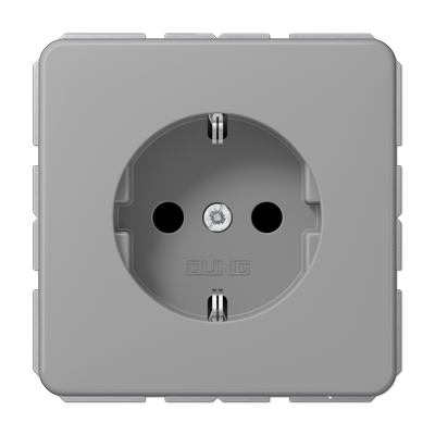 Jung CD1520GR Schutzkontakt-Steckdose, 16 A 250 V ~, Duroplast, Serie CD, grau