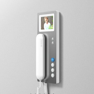 Siedle BTSV 850-03 A/W Video-Haustelefon Standard, Alum./weiß