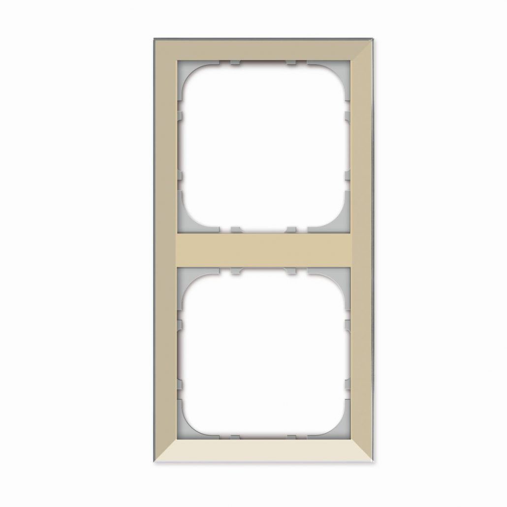 Issendorff LCN-GS55-2C Zweifach Glasrahmen für Schalter und Steckdosen im 55 mm-Maß