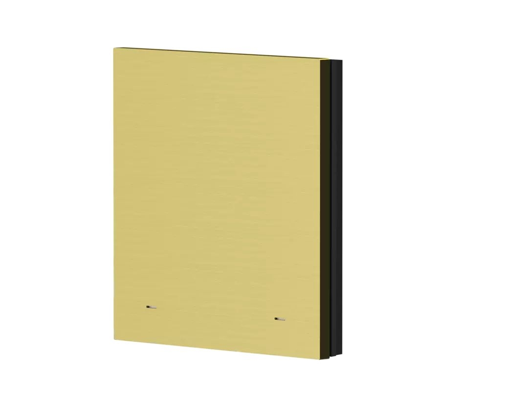 Theben 9080058 1-fach Wippe Metall Messing gebürstet für iONprime PB KNX