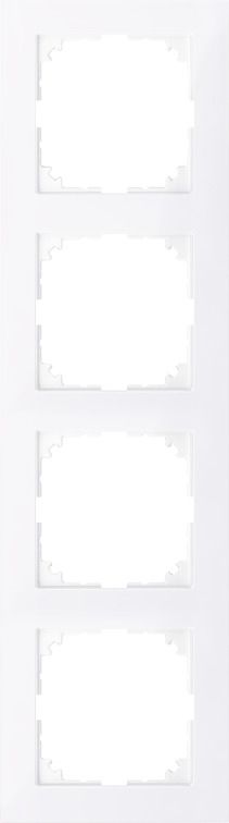 Merten MEG4040-3625 Rahmen 4-fach, M-Pure, aktivweiß