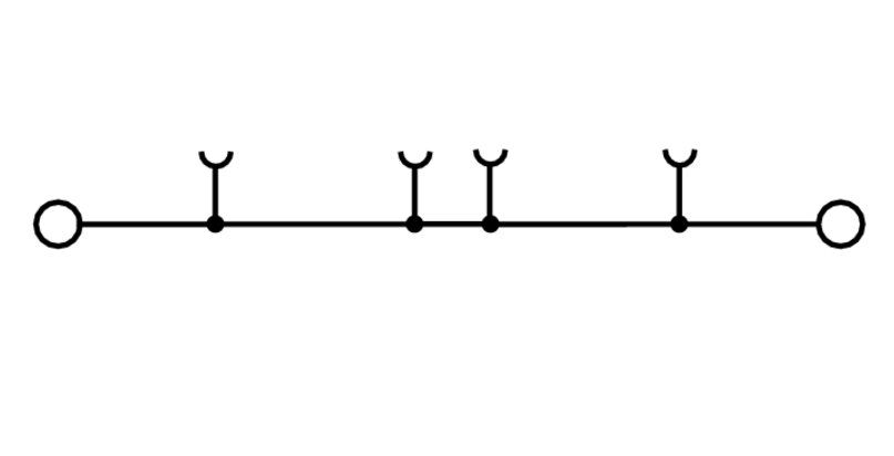 Weidmüller ZDU 4-2/2AN Durchgangs-Reihenklemme 4 mm², Z-Reihe