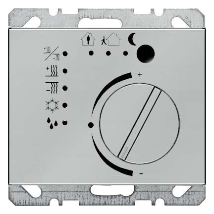 Berker 75441173 Temperaturregler mit Tasterschnittstelle, K.5, edelstahl matt lackiert