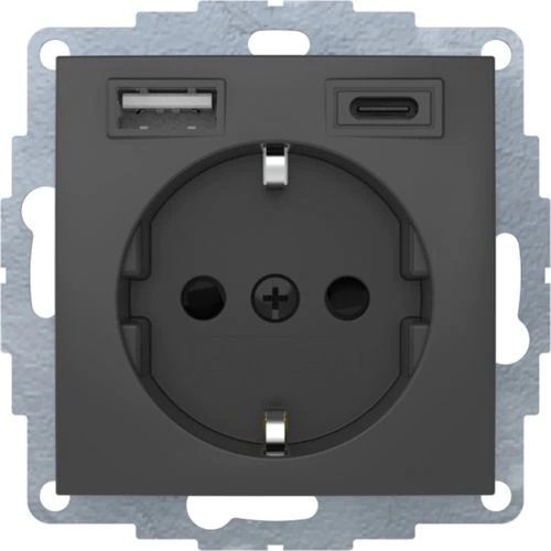 Berker 48041606 Schutzkontakt-Steckdose/USB A-C