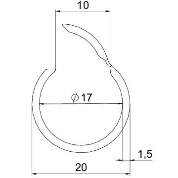 OBO Bettermann 2953M20RW Quick-Pipe Stangenrohr M20