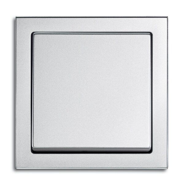 Busch-Jaeger 1721-183K Abdeckrahmen 1-fach, future linear, aluminium silber matt