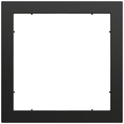 Gira 028974 Adapterrahmen mit quadratischem Ausschnitt (55 x 55 mm), System 70, schwarz matt (lackiert)