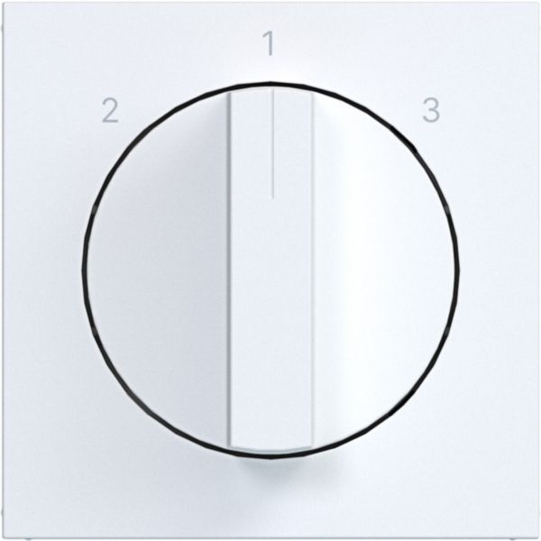 Hager WAF1316WM Zentralstück mit Drehknopf für 3-Stufenschalter, A.x/C.x, lichtweiß matt