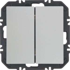 Berker 24128189 Wandsendermodul mit Wippe 2-fach, KNX EnOcean S.x/B.x, polarweiß glänzend