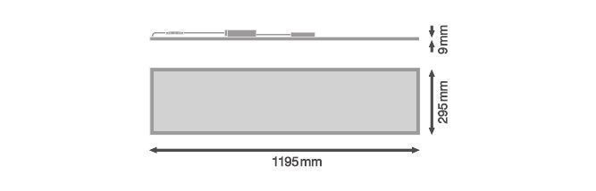 Ledvance PANEL PERFORMANCE 1200 UGR19 30 W Rechteckige Einlege-Leuchte 3000 K