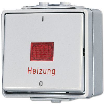 Jung 602HW Heizungsschalter, Aus 2-polig,  AX 250 V ~, IP 44, WG 600