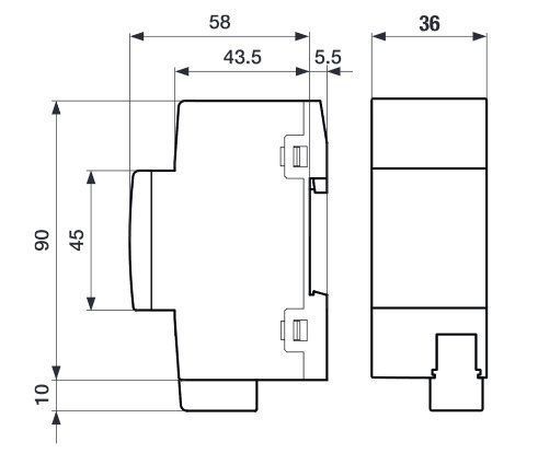 ABB SA/S2.16.6.2 Schaltaktor, 2-fach, 16 A, C-Last mit Energiefunktion, REG