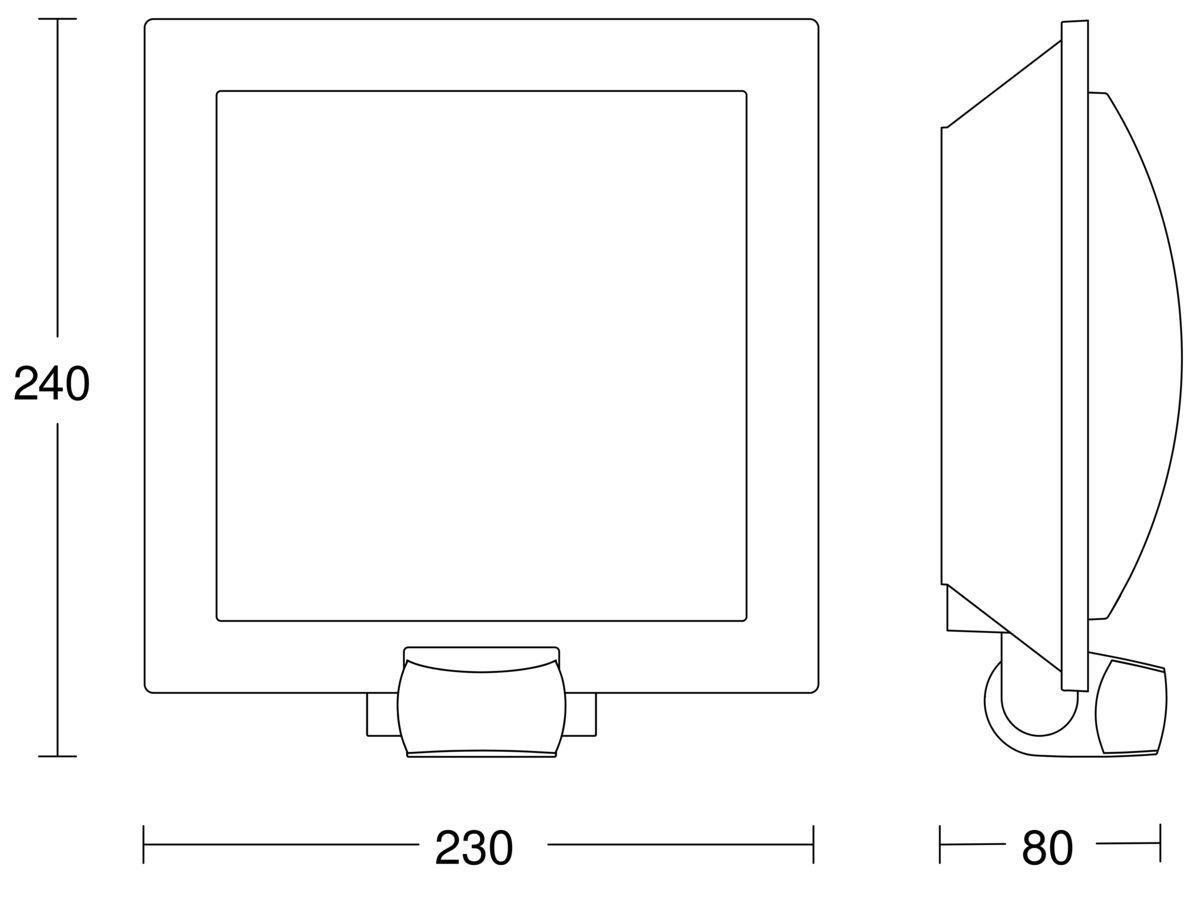 Steinel 566814 Sensor-Außenleuchte L 20 S Edelstahl