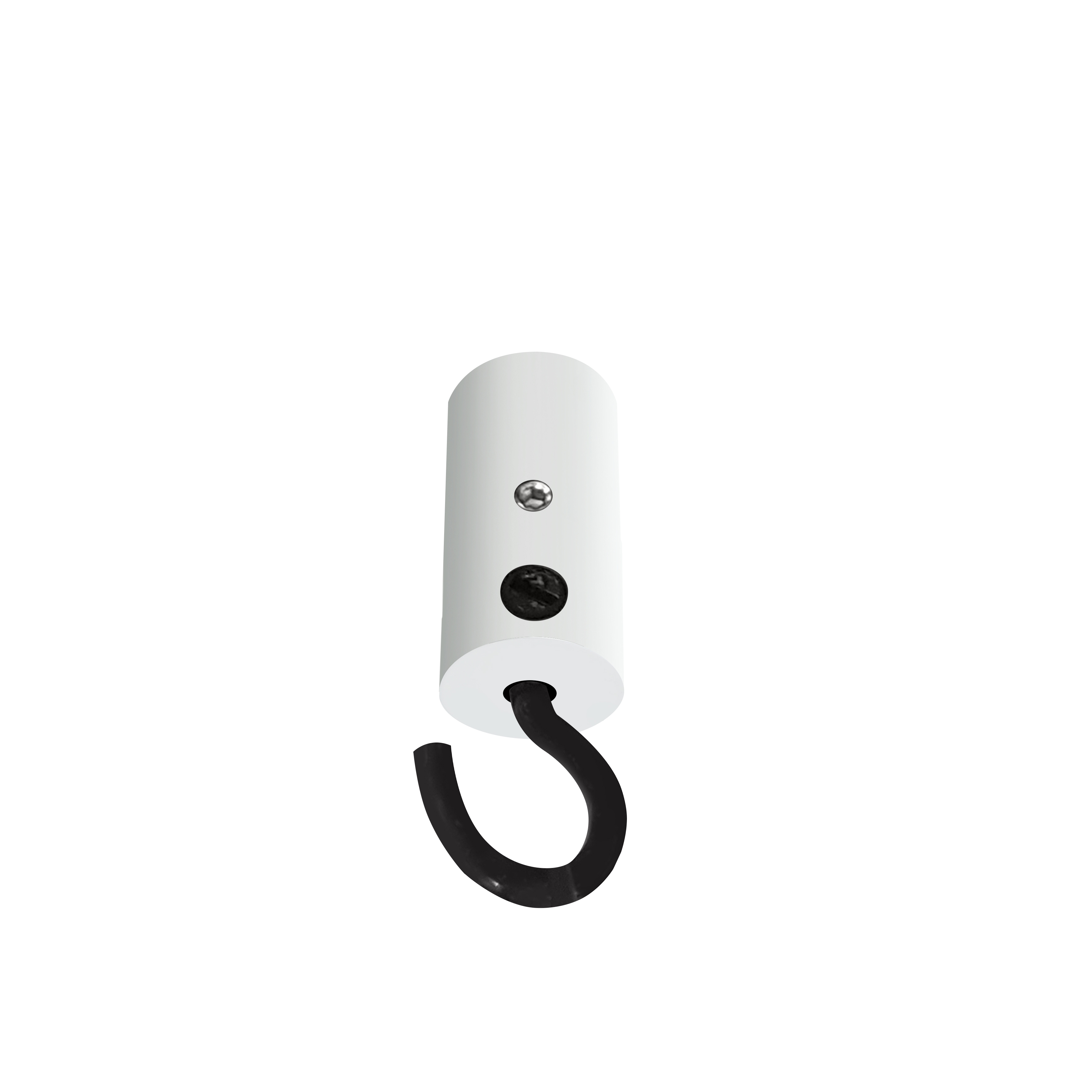 qles DSH0625 Decken-Stick mit Haken, für Merten System-M, Aktivweiß glänzend, brillant