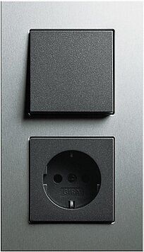 Gira 021317 Abdeckrahmen 3-fach, Gira Esprit, aluminium