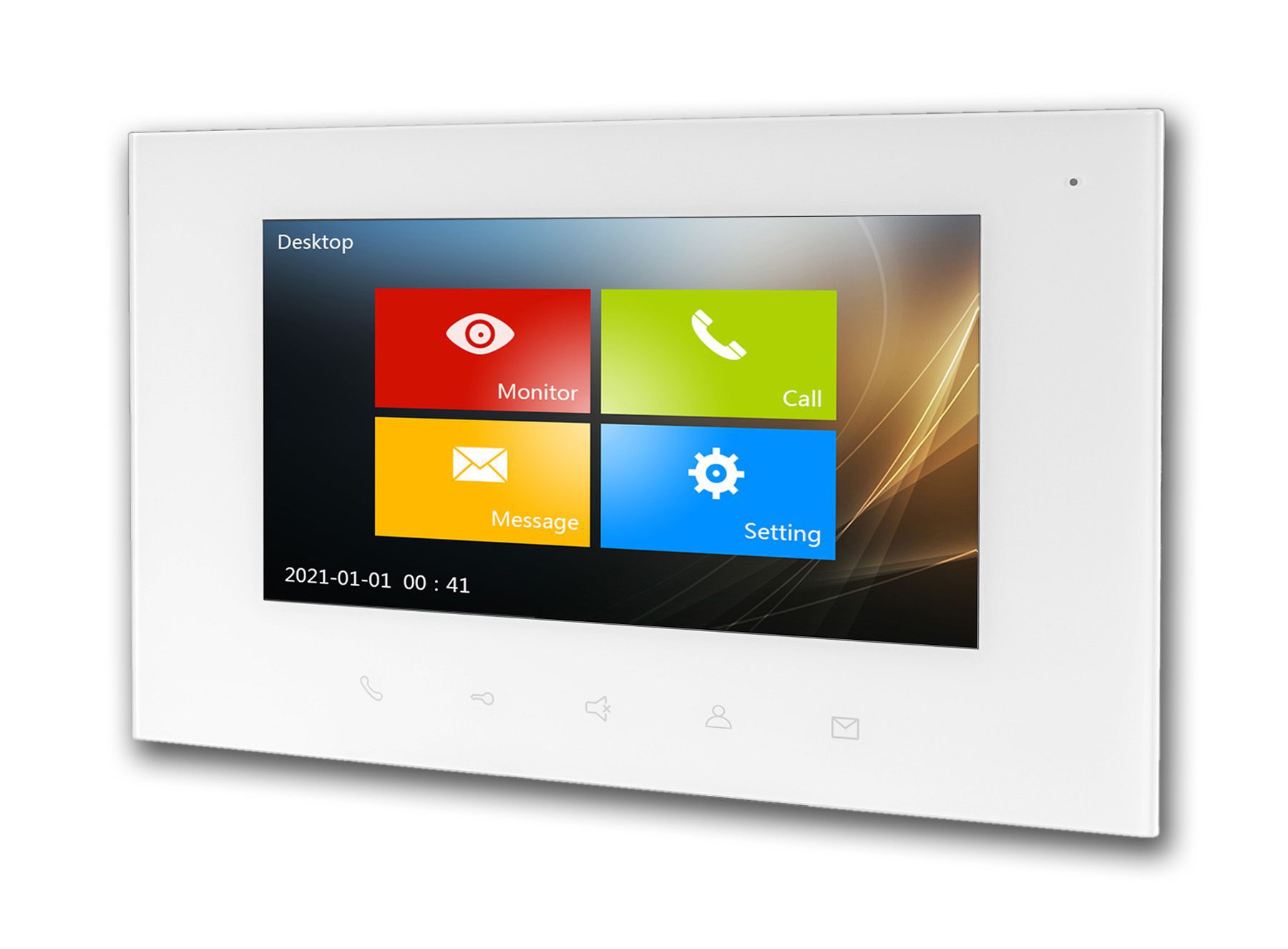 HHG Villa AP Set 2 FI Video Türsprechanlagen-Set, mit AS AP 2-Familien, mit integrierter Gesichtserkennung und Bluetooth