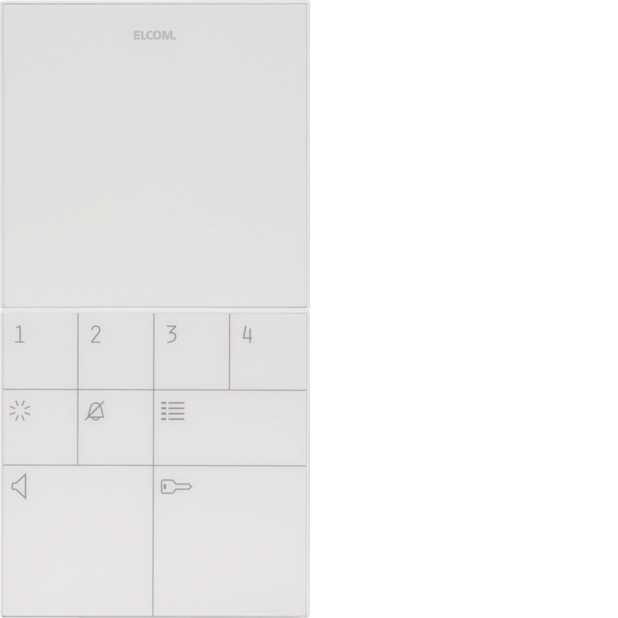 Elcom 1712403 Innenstation Audio Komfort, Aufputz, i2Audio, weiß