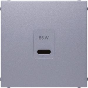 Berker 48601404 Zentralstück für USB S.x/B.x aluminium matt lackiert