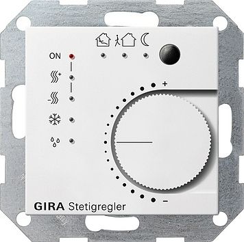 Gira 210003 Stetigregler Tasterschnittst. 4-fach KNX, System 55, reinweiß glänzend