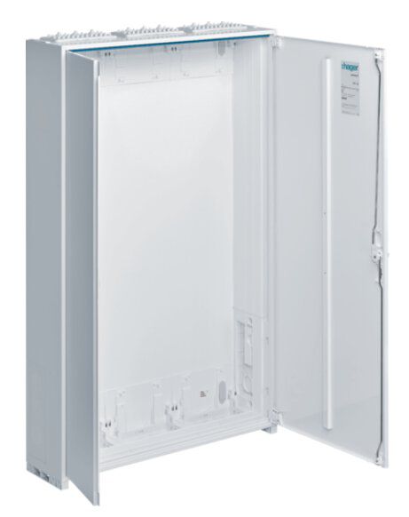 Hager ZB43S, univers Z Leerschrank m. Tür IP44, H=1250mm, 3 Felder