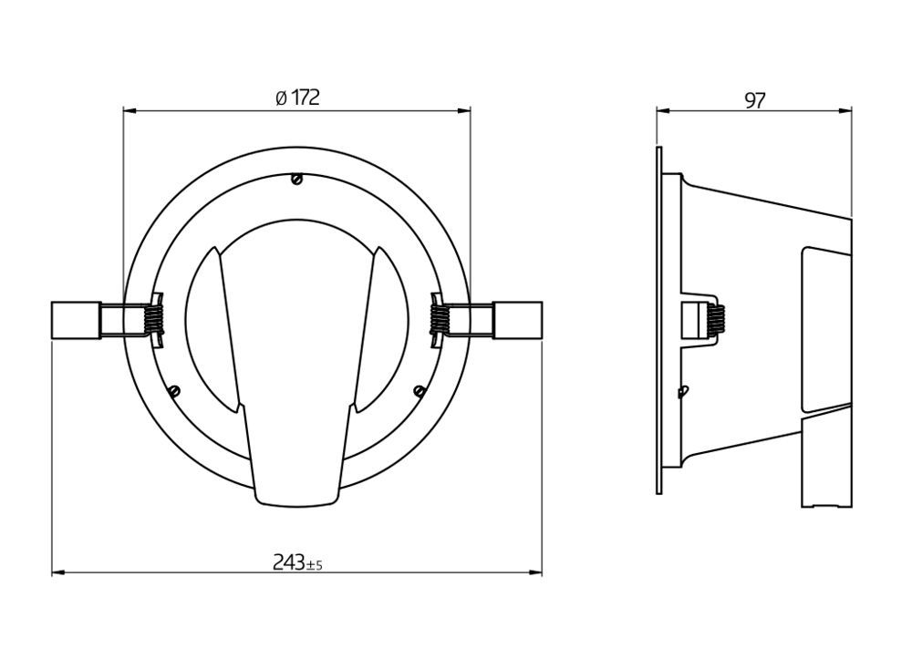 B.E.G. 93128 DL11-18-172-LED-3C Downlight