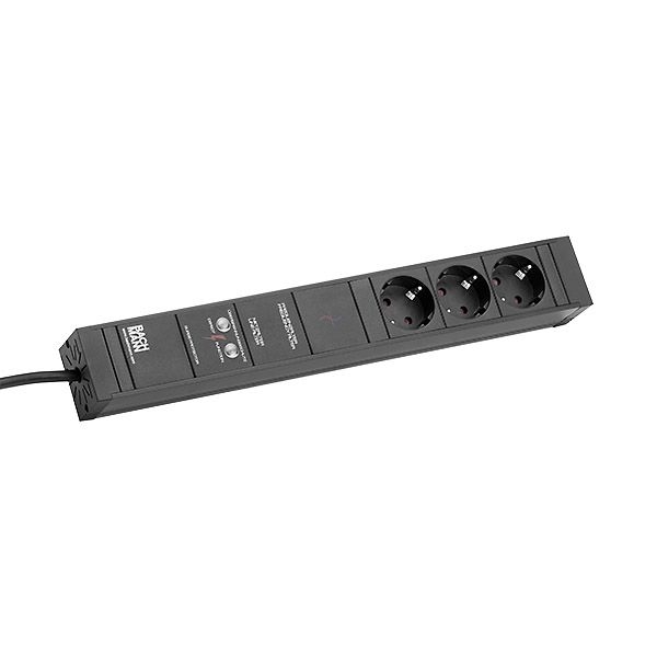 Bachmann 420.0068 Steckdosenleiste CONNECT LINE 3x CEE7/3 GVS Strom 2,0m CEE7/7