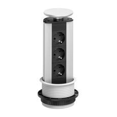 159310000600 EVOline Port Cuisine mit 3 Steckdosen, silber