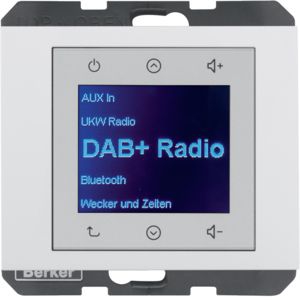 Berker 29847009 Radio Touch UP DAB+, K.x, polarweiß glänzend