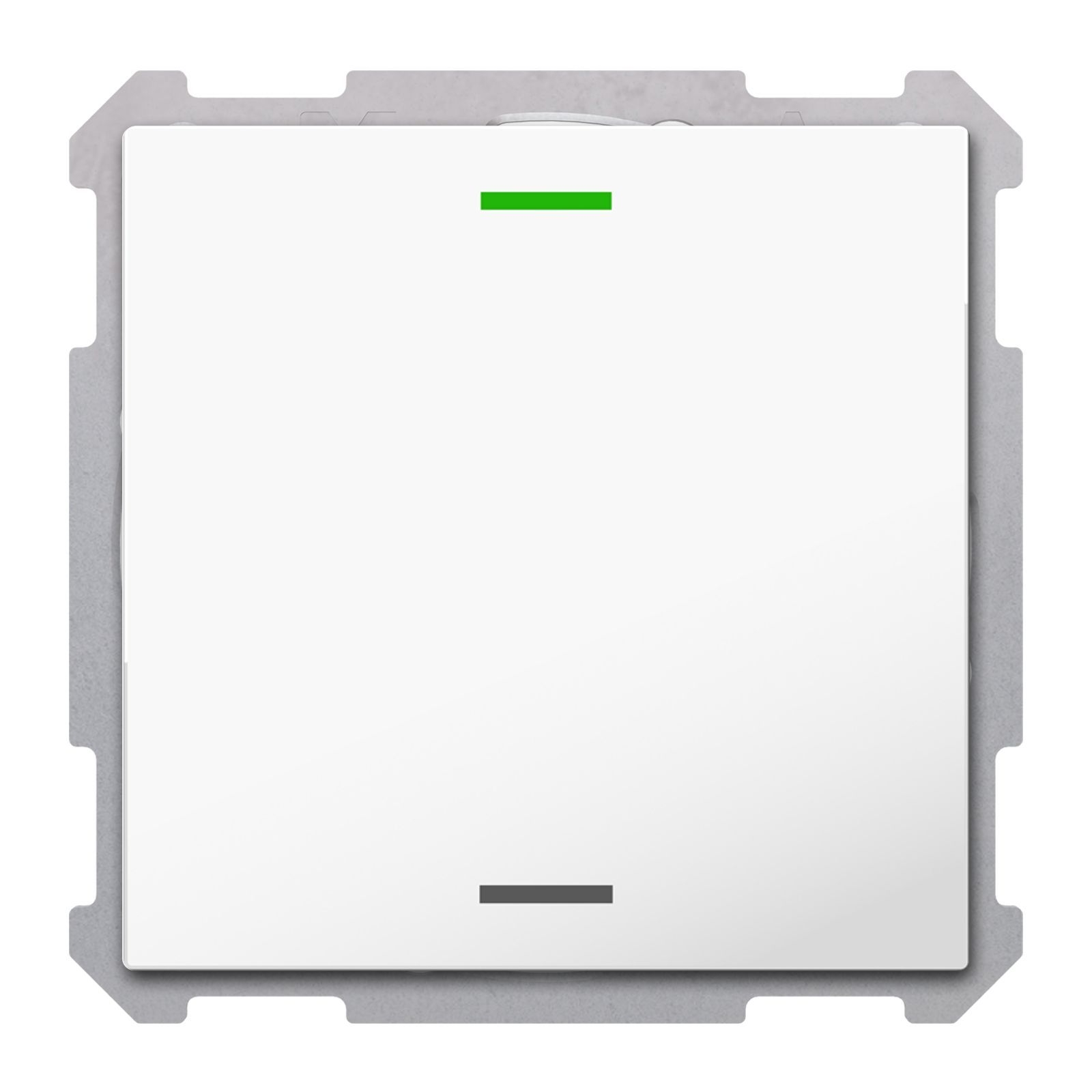 MDT TAL-63T1004.02S KNX Taster Light 63 1-fach, RGBW, Temperatursensor, Studioweiß glänzend, Neutral