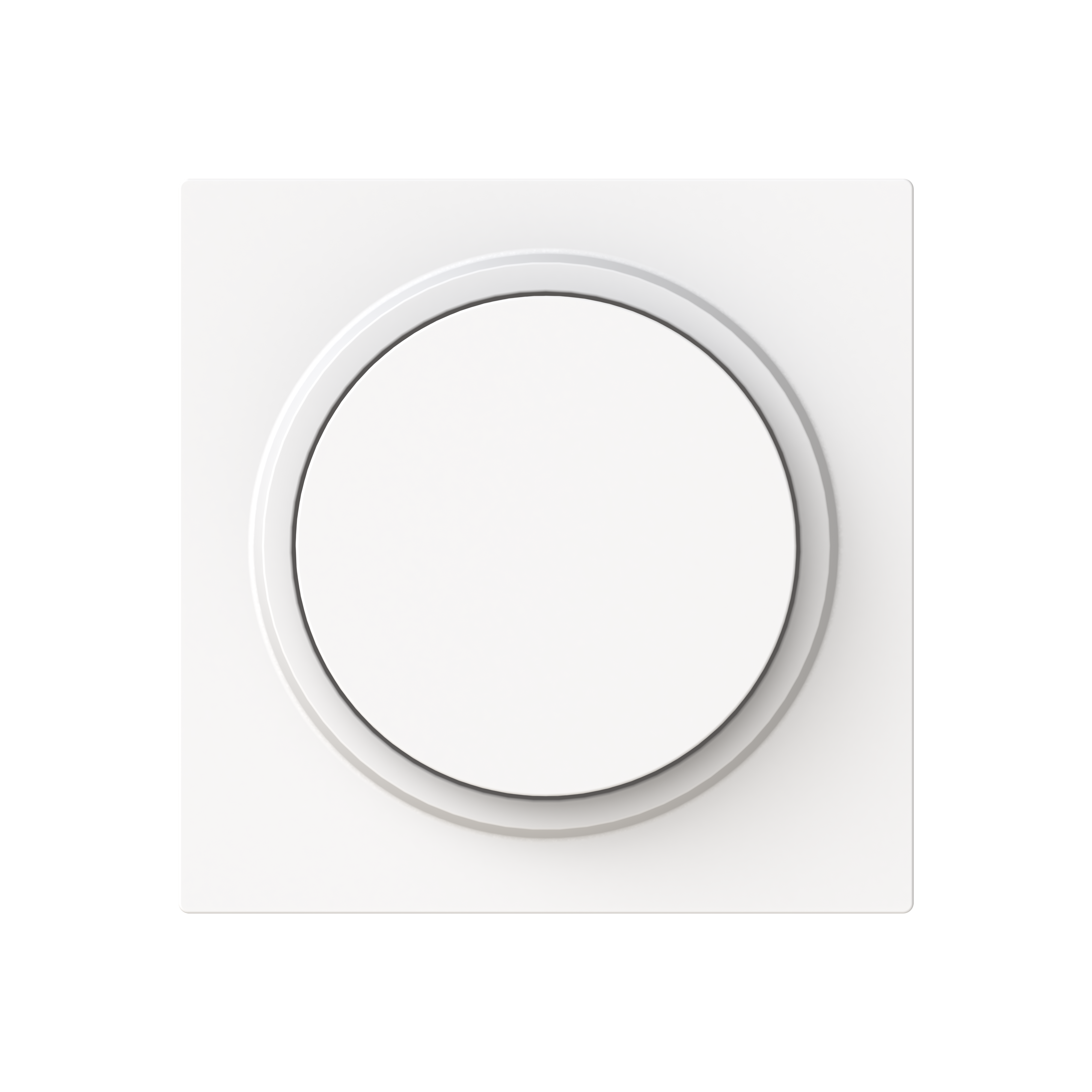 Busch-Jaeger 6540-44M-102 Zentralscheibe für Drehdimmer mit transparentem Leuchtring, studioweiß matt, Busch-art linear