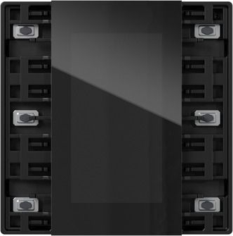 Gira 5015050 Tastsensor 4.55 Plus 1-fach / 3-fach für KNX, schwarz matt (lackiert)