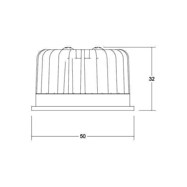 Brumberg 12963383 LED-Reflektoreinsatz 350 mA, 6 W, 38°, 1800 K - 3.000 K, CRI>90, dim2warm, Höhe 32 mm