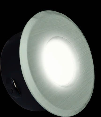 Heitronic 23877 Einbaustrahler DL7001, für GU10 max. 5 W, IP65, eisen gebürstet