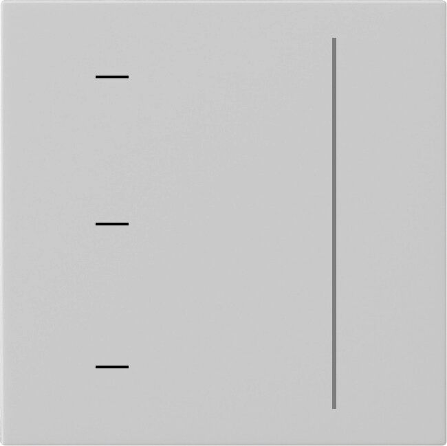 Gira 5365015 S3000 Touchaufsatz, System 55, grau matt