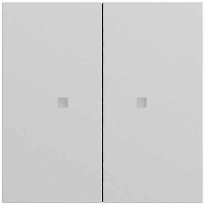 Gira 510776 RF Bedienaufsatz 2-fach für KNX, System 70, grau matt (lackiert)