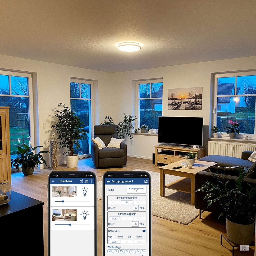 Theben 5400230 DIMAX 540 APP B Mini Unterputz Dimmer, über Bluetooth per App oder per Taster steuerbar und programmierbar, ohne Neutralleiter