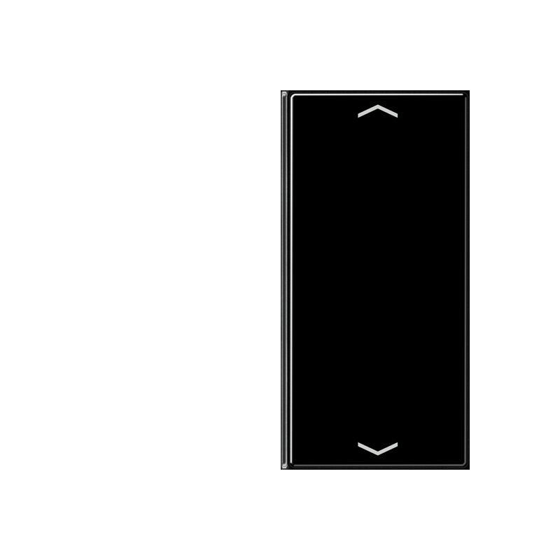 Jung A402TSAPSW Taste 2-fach, mit Pfeilsymbolen, F40, Serie A, schwarz