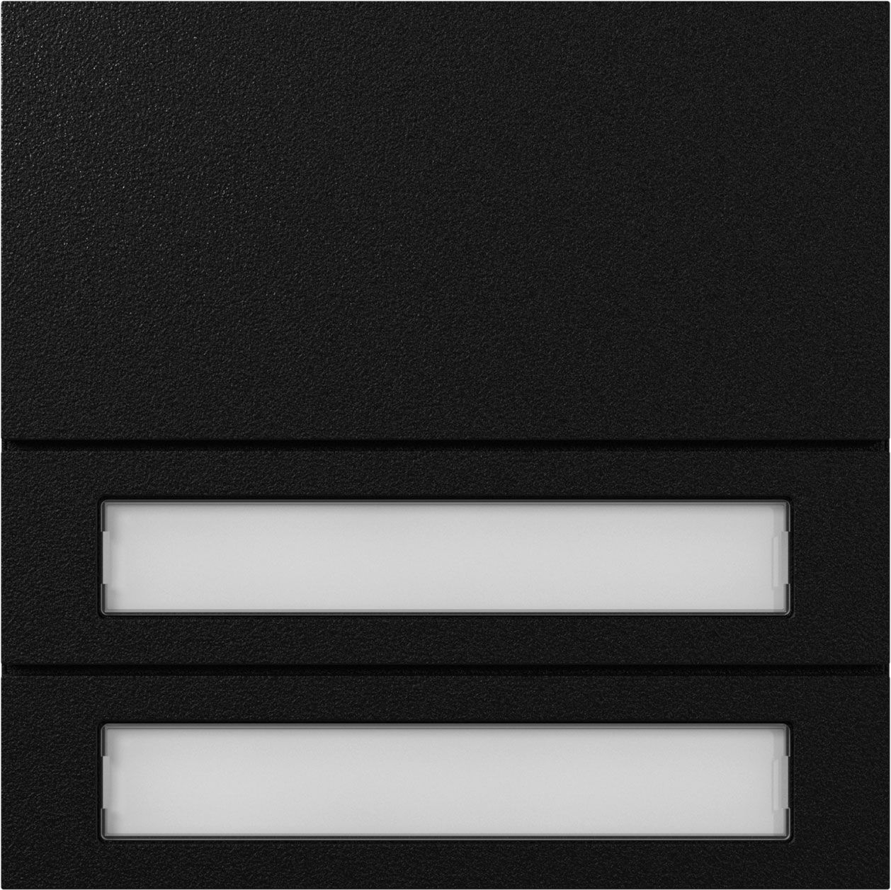 Gira 5532925 Ruftastenmodul 2-fach, System 106, Schwarz matt