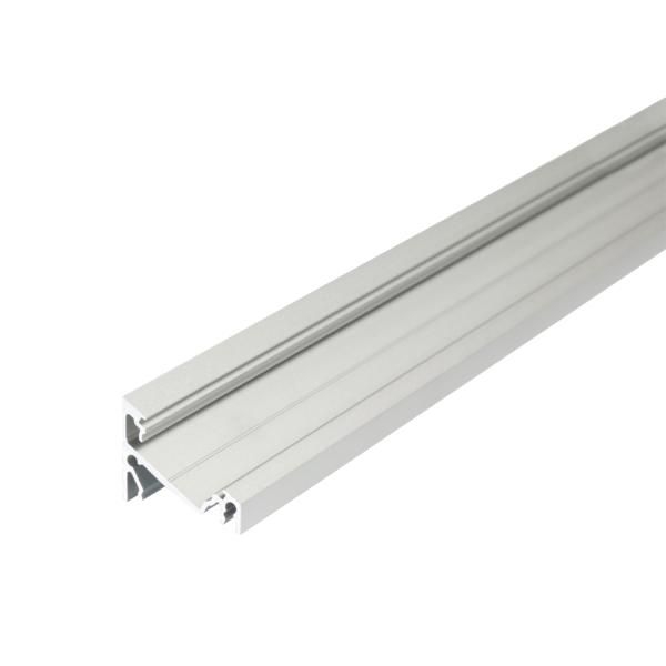 Brumberg 53385261 QualityFlex ONE Anbau-Eckprofil, 1000 x 24 x 19,4 mm, alu eloxiert