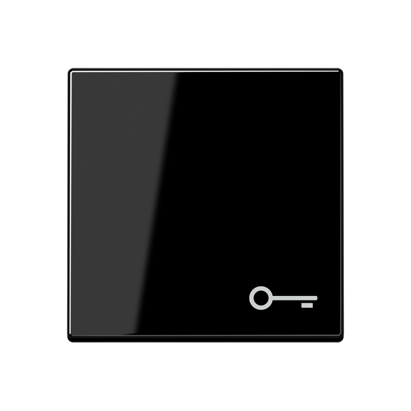 Jung A590BFTSW Wippe 1-fach, Symbol Tür, Thermoplast, Serie A, schwarz