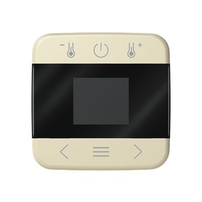 Busch-Jaeger 1794 MDRT-212 Zentralscheibe für Raumtemperaturregler mit Display, Bluetooth, Busch-Flextronics , weiß glänzend, Busch-Duro 2000 SI