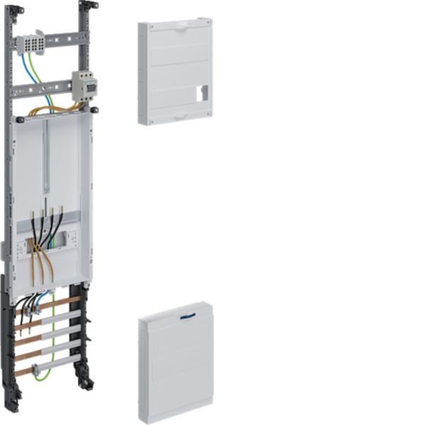 Hager ZH32P16KT Komplettfeld, universZ, 1050 × 250 mm, 3-Punkt, 1 Zählerplatz, 16 mm², mit Trennfunktion, verdrahtet