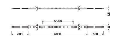 Ledvance 4058075707474 LED Strip Performance class 500 , 21W, 927, 5m/Rolle, dimmbar