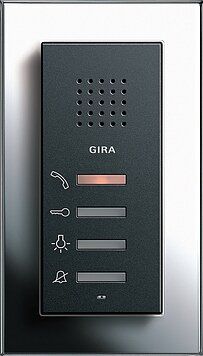 Gira 100210 Abdeckrahmen 2-fach ohne Mittelsteg, Gira Esprit, chrom