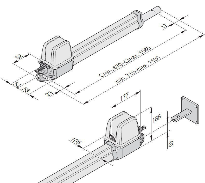 Sommer S11520-00001 Drehtorantrieb twist 200 E Set 1flg.