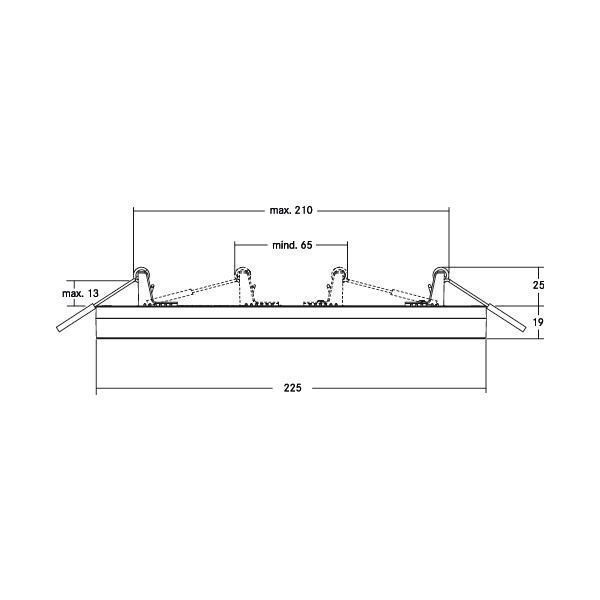 Brumberg 12206073 LED-Anbau- / Einbaupanel 230 V AC, 50 Hz, 18 W, 110°, 3000 K bis 6000 K, weiß