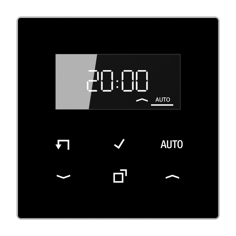 Jung LS1750DSW LB-Management Timer-Display, Serie LS, schwarz