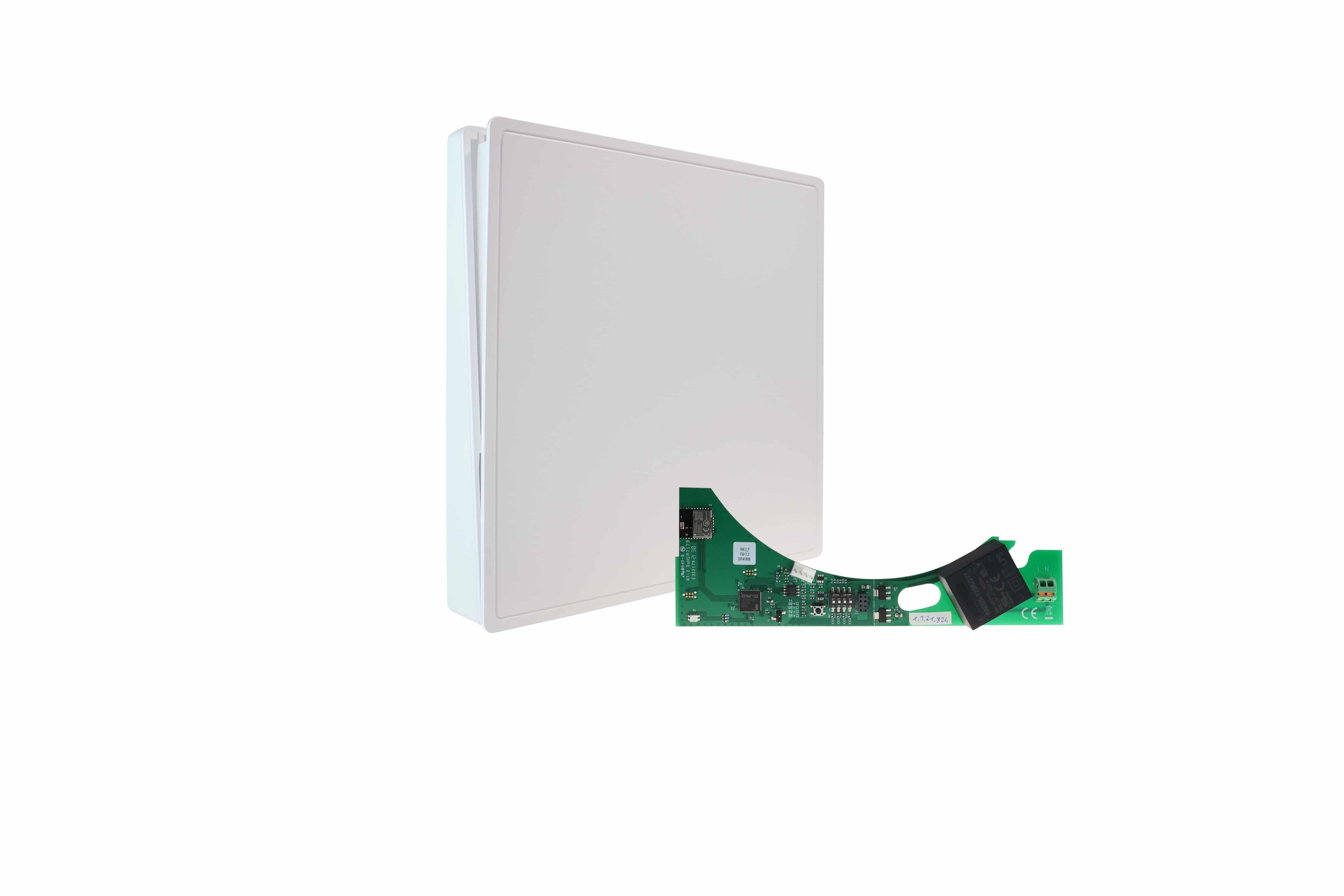 Zewotherm 14170003 ZEWO Innenblende mit Elektronik F, flach, 2,4 GHz Funk Elektronik, 230 V Anschluss, SmartFan F-BT kompatibel, weiß