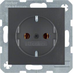 Berker 47431606 Schutzkontakt-Steckdose, S.1/B.3/B.7, anthrazit matt